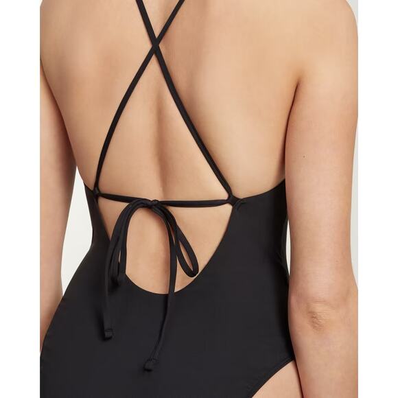 New Everlane The String One-Piece Black Swimsuit Size XS - Picture 5 of 16